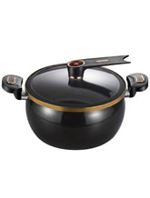 1pc Multi-Functional Soup Pot, Drum-Shaped Large Capacity Cooking Pot, Large Capacity Non-Stick Pot, Suitable For Cooking And Stewing, Applicable To Induction Cooker And Gas Stove, Multi-Functional Large Capacity Braising Pot For Home Use