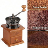 Manual Coffee Grinder - Adjustable Gear And Ceramic Conical Burr Mill, Suitable For Home And Travel Use, Also Great For Back To School Student Supplies