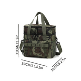Portable Large Insulated Cooler Bag, Fashion Thermal Storage Tote for Camping Hiking Travel, Thermal Cooler Box for Home & Office, Non-Food Contact