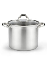 1pc Stainless Steel Mini Cooking Pot, Suitable For Electric And Gas Stoves, With See-Through Glass Lid, Ideal For Individual, Home Use Or Hot Pot Seafood Boil