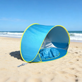 Summer Beach Tent for Kids Blue Pop up Play Tent Sun Shelter UV Protection Playhouse Indoor Outdoor Game Perfect Toy Gift Fun