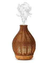 1pc USB 5V 80ml PP Rattan Craft Ultrasonic Aroma Diffuser Humidifier, Suitable For Small Rooms Aroma Diffusion And Humidification