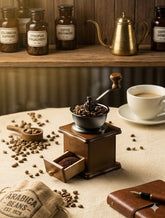 1pc Manual Coffee Grinder - Adjustable Gear And Ceramic Conical Burr Mill, Suitable For Home And Travel Use, Also Great For Back To School Student Supplies