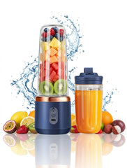 1pc Wireless Portable Electric Juicer Blender, Mini Smoothie Maker With 6 Blades And Dual Cups, USB-C Rechargeable Fruit Juice Blender, Multi-Function Smoothie Cup Mixer, Great For Vegetables, Fruits, Milkshakes,Blenders For Kitchen, Practical New Year An