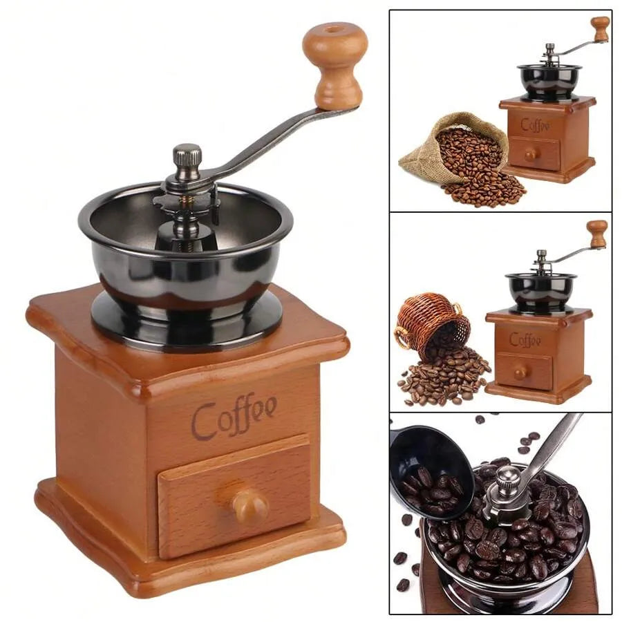 Manual Coffee Grinder - Adjustable Gear And Ceramic Conical Burr Mill, Suitable For Home And Travel Use, Also Great For Back To School Student Supplies