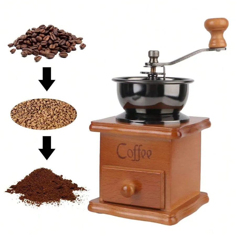 Manual Coffee Grinder - Adjustable Gear And Ceramic Conical Burr Mill, Suitable For Home And Travel Use, Also Great For Back To School Student Supplies