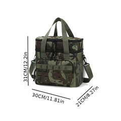 Portable Large Insulated Cooler Bag, Fashion Thermal Storage Tote for Camping Hiking Travel, Thermal Cooler Box for Home & Office, Non-Food Contact