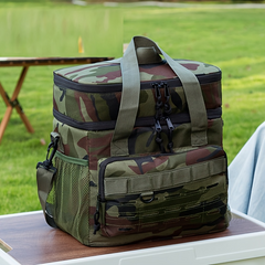 Portable Large Insulated Cooler Bag, Fashion Thermal Storage Tote for Camping Hiking Travel, Thermal Cooler Box for Home & Office, Non-Food Contact