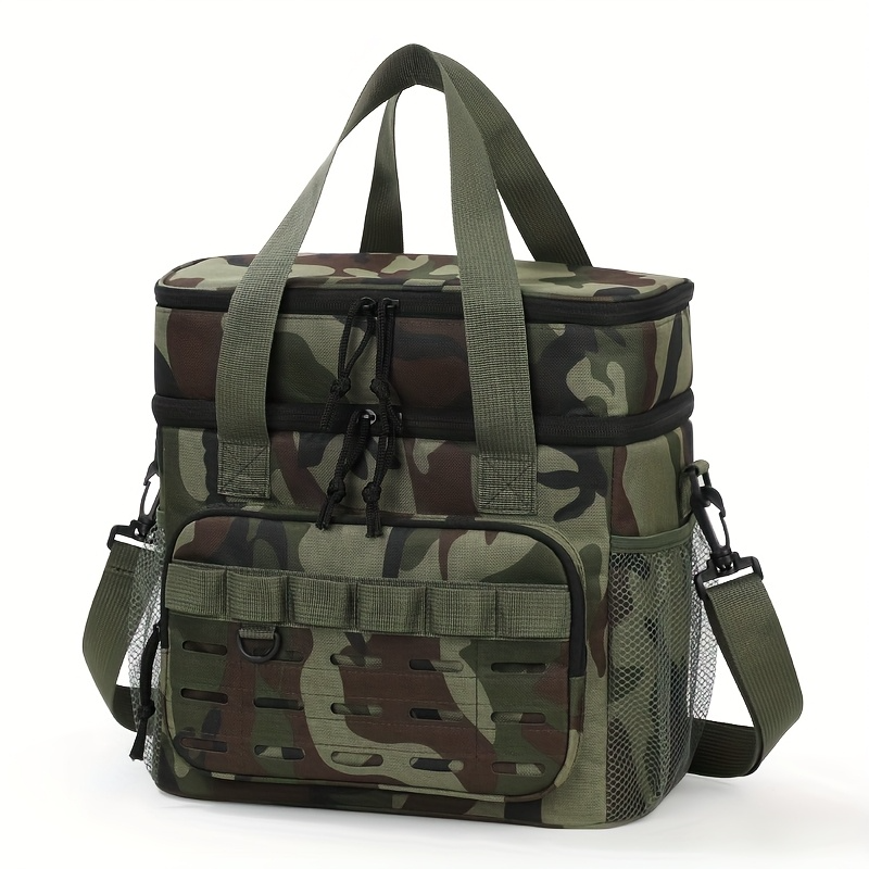 Portable Large Insulated Cooler Bag, Fashion Thermal Storage Tote for Camping Hiking Travel, Thermal Cooler Box for Home & Office, Non-Food Contact