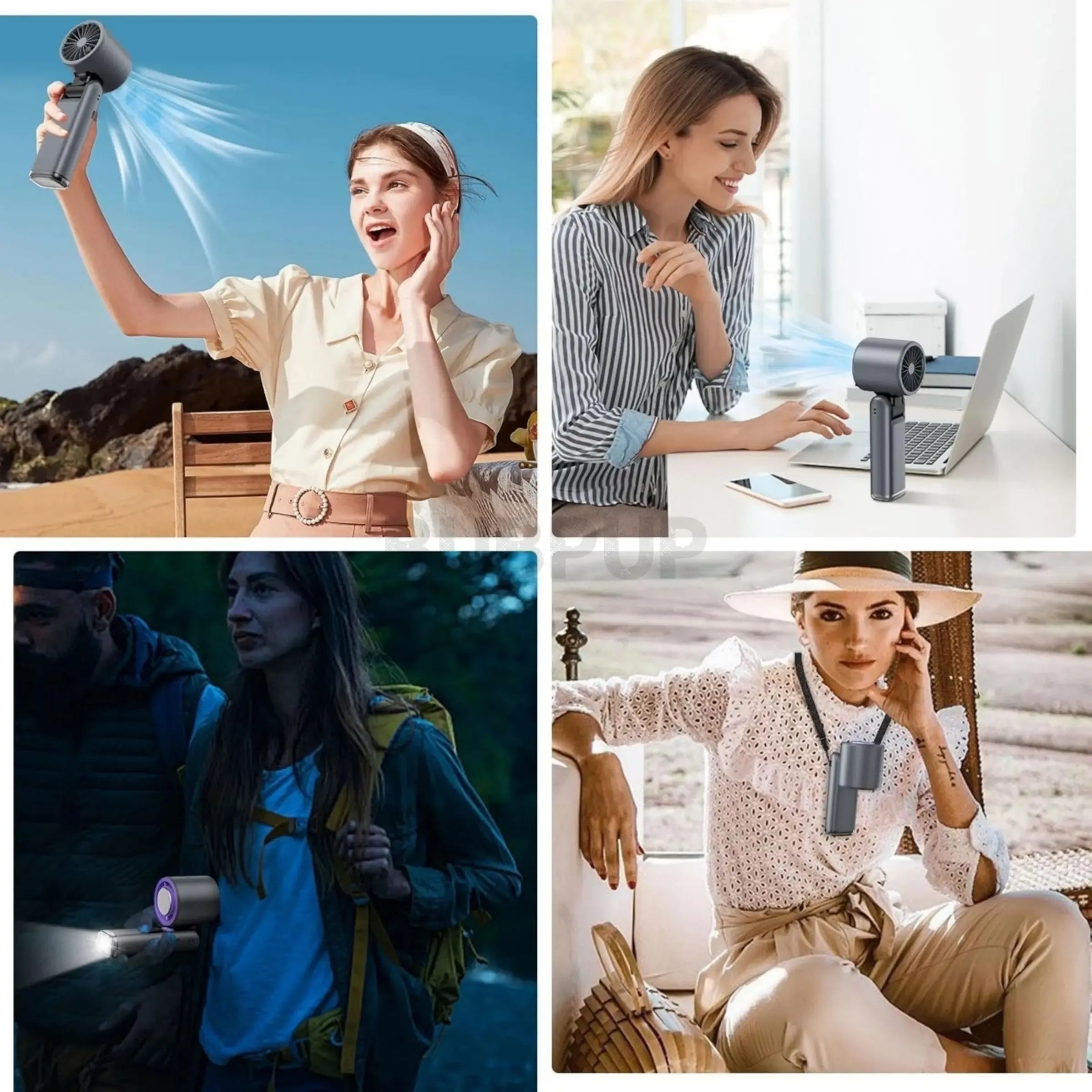 【DealsForYouDays】Portable Handheld Turbo Fan, 5-Speed High-Speed Mini Personal Fan