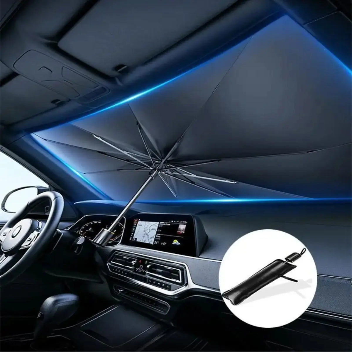 Portable car sunshade, windshield sunshade,daily car windshield cooling umbrella