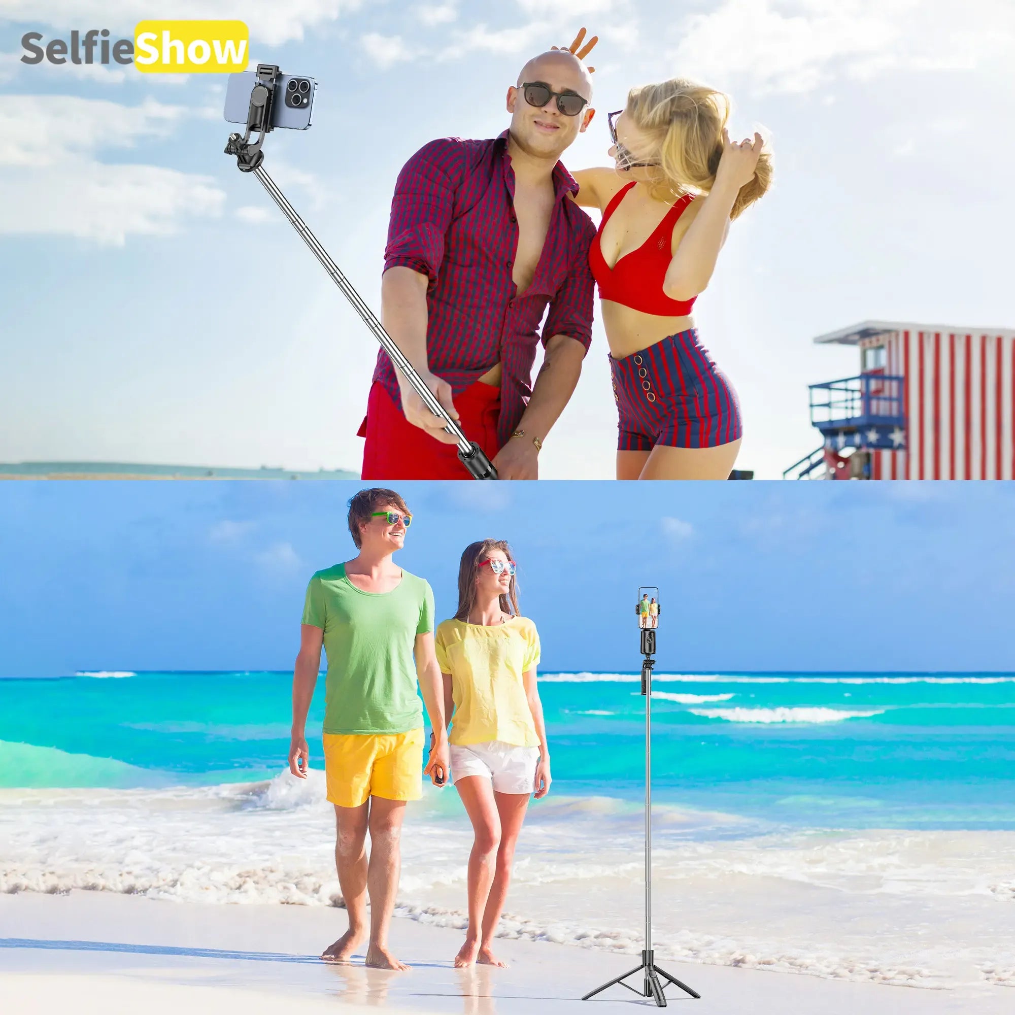 Smart AI Face Tracking Phone Tripod, Panoramic Tracking, 360° Pan & Tilt Auto-Follow Stabilizer for Vlogging, Live Streaming, Home and Outdoor Use