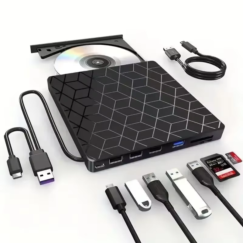 7-in-1 USB 3.0 & Type-C External DVD Drive