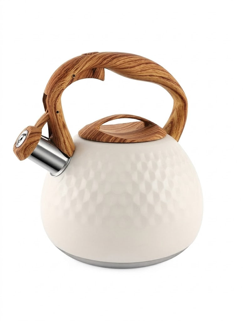 1pc Tea Kettle, Stainless Steel Whistling Kettle, 3L Tea Pot Water Kettle Compatible With Gas Stove, For Boiling Water, Coffee And Tea