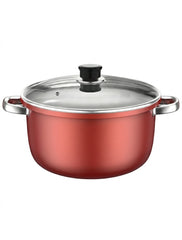 New Nonstick Marble Coated Stockpot With Two Handles, Thick Cookware For Home, Suitable For Stewing, Cooking Soup, Daily Use On All Stove Types