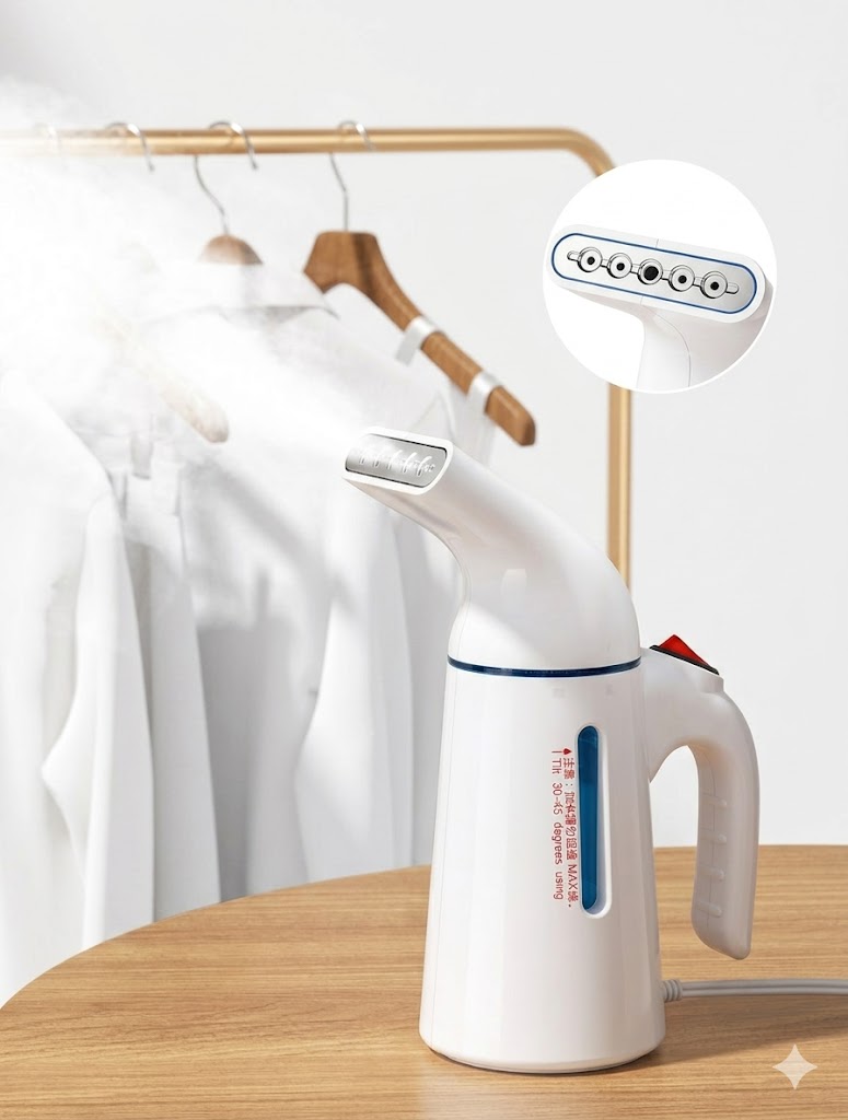 Steamer For Clothes,Steamer,Handheld Clothing Steamer For Garment 30 Minutes,Fabric Wrinkle Remover Steam Iron For Home,Office And Travel