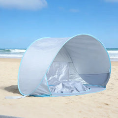 Summer Beach Tent for Kids Blue Pop up Play Tent Sun Shelter UV Protection Playhouse Indoor Outdoor Game Perfect Toy Gift Fun