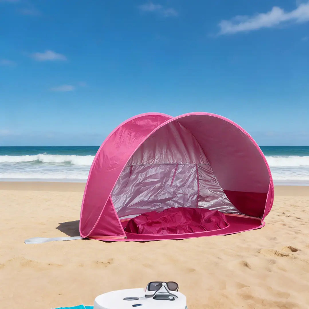 Summer Beach Tent for Kids Blue Pop up Play Tent Sun Shelter UV Protection Playhouse Indoor Outdoor Game Perfect Toy Gift Fun