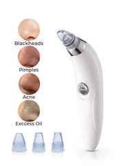 Blackhead Vacuum Remover, Powerful Portable Facial Pore Cleaner With 4 Probes, Remove Blackhead In Gentle And Way Without Squeezing Pain For Women And Men. Your Personal Professional Beautician.